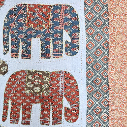 Applique Elephant Throw