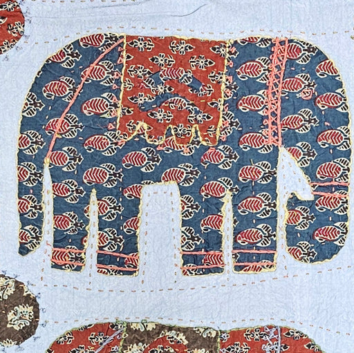 Applique Elephant Throw