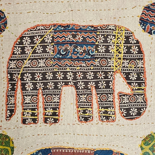 Applique Elephant Throw