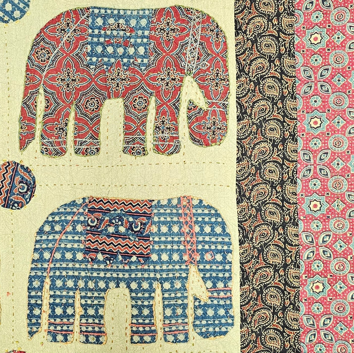 Applique Elephant Throw