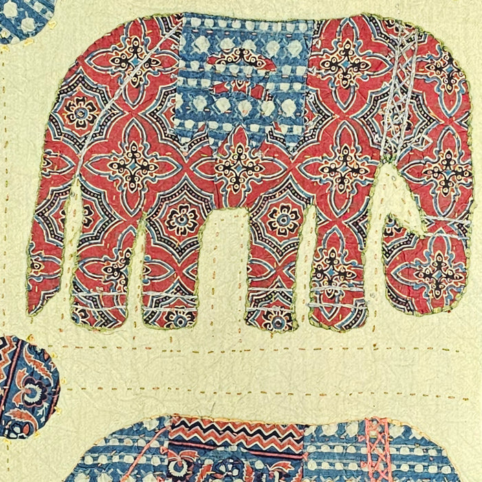 Applique Elephant Throw