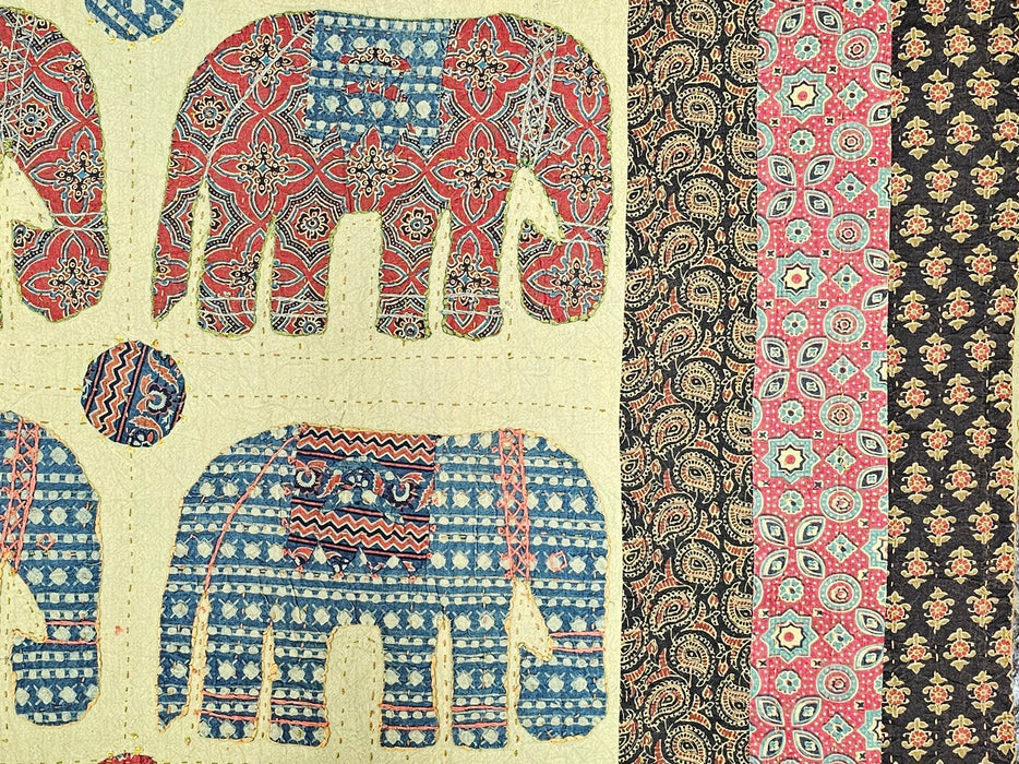 Applique Elephant Throw