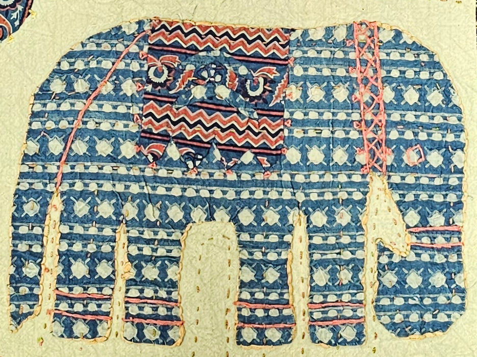 Applique Elephant Throw