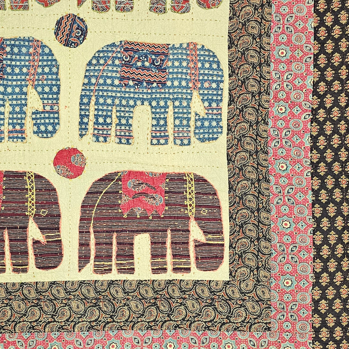 Applique Elephant Throw