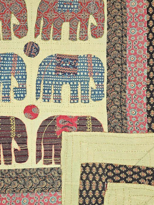 Applique Elephant Throw