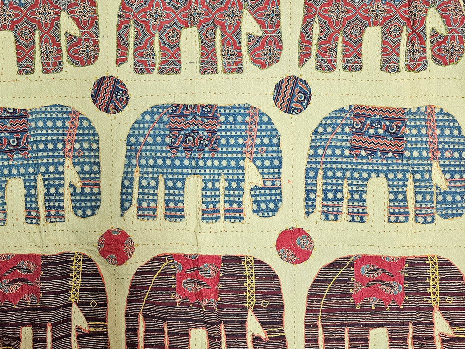 Applique Elephant Throw