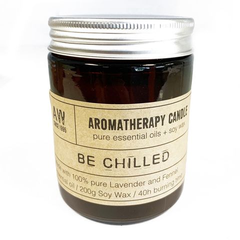 Be Chilled Aromatherapy Candle with Lavender and Fennel Essential Oils