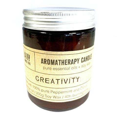 Creativity Aromatherapy Candle with Peppermint and Clove Essential Oils