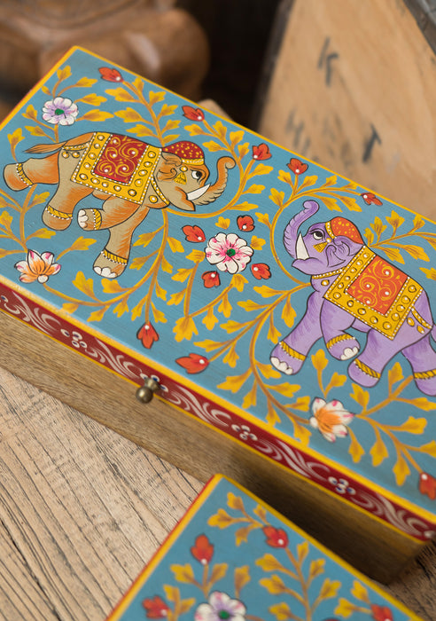 Jayan Elephant Hand Painted Boxes