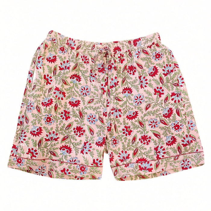 Beatrice Block-Printed Cotton Short Pyjama Set