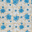Hand Block Printed Cotton Tablecloth | Blue Lily | Six Seater