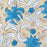 Deailes view of the Blue Lily Hand Block Print Tablecloth