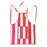 Cotton Apron with red and white stripes