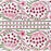 Close up detail of the Crimson Anar Block Print Tablecloth Border