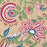 Detail picture of the Crimson Anar Block Print Tablecloth