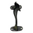 Dolphin Design Green Patina Brass Handle on a white background
