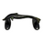 Side view of a Dolphin Design Green Patina Brass Handle on a white background
