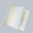 Open handmade paper notebook on a grey background