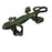Gecko Design Green Patina Brass Handle on a white background