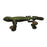 Gecko Design Green Patina Brass Handle on a white background