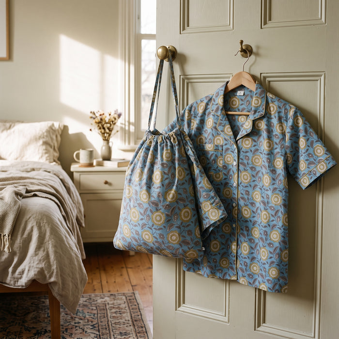 Phoebe Short Sleeve Cotton Pyjama Set