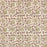 Hand Block Printed Cotton Tablecloth with scrolling vines and Tulip design in a soft brown colour palette
