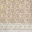Hand Block Printed Cotton Tablecloth with scrolling vines and Tulip design in a soft brown colour palette