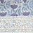 French Blue and White Floral Cotton Block Print Tablecloth showing the border detail
