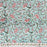 Hand Block Printed Cotton Tablecloth | Marigold Jaal | Small Square 110 x 110cm | Turquoise
