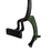 Underside view of Horse Design Green Patina Brass Handle on a white background