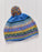 A handknited, fleece lined Kantega Pompom Beanie Hat.