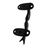 Reverse view of a Kissing Fish Design Green Patina Brass Handle on a white background