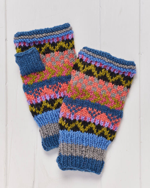 A pair of hand knitted Namche Handwarmers.