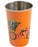 Orange Rickshaw Hand Painted Enamel Tumbler