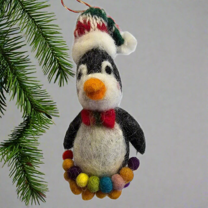 Penguin In Christmas Hat