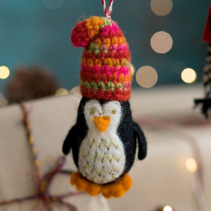 Penguin In Woolly Hat