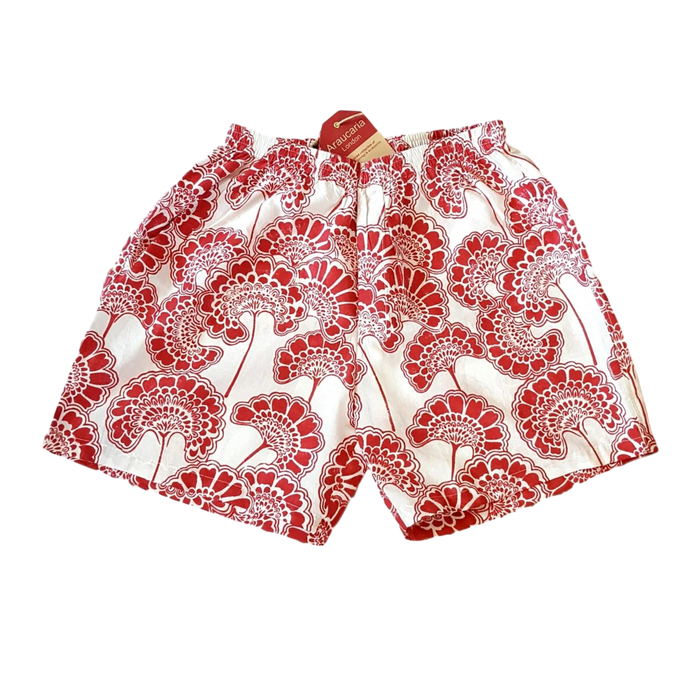 Red Flowers Boxer Shorts