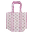 Quilted Block Print Tote Bag - Pink Stripes