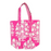 Quilted Block Print Tote Bag - Fuchsia