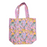 Quilted Block Print Tote Bag - Pink Zebra