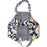 Quilted Block Print Tote Bag - Navy Blue Paisley