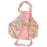 Quilted Block Print Tote Bag - Pink Leopard