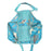 Quilted Block Print Tote Bag - Teal Zoo