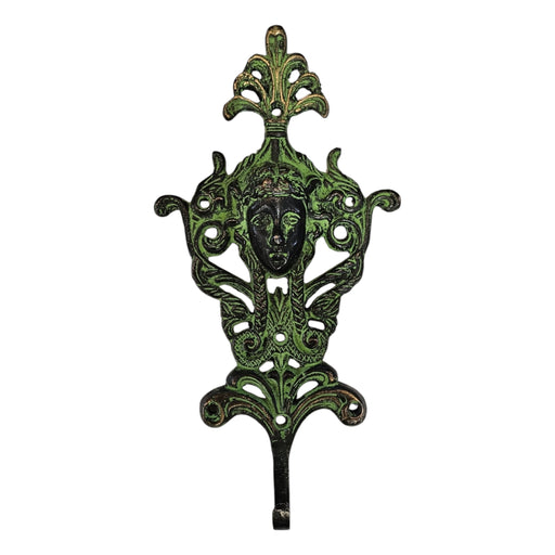 Green Framed Face Brass Hook