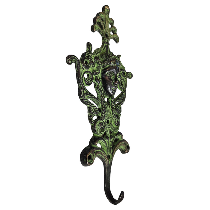 Green Framed Face Brass Hook