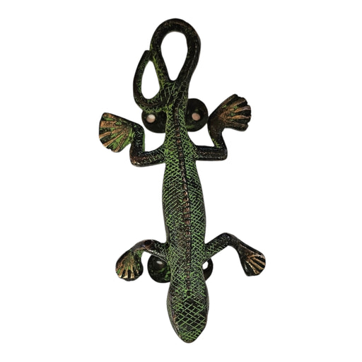 Green Gecko Brass Handle