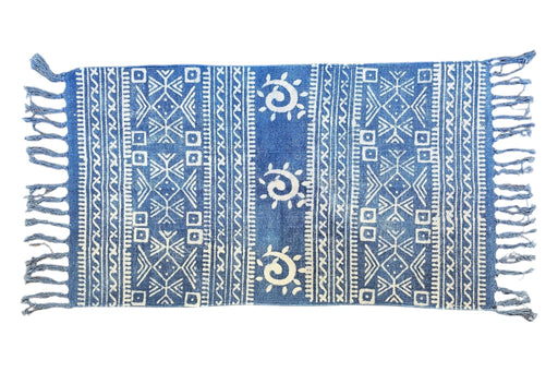 Small Block Print Dhurrie (56 x 90 cm)