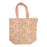 Quilted Block Print Tote Bag - Salmon Leopard