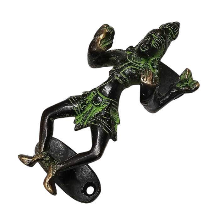 Dancer Green Brass Handle