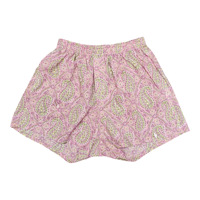 Block Print Cotton Boxer Shorts Cafe Palim